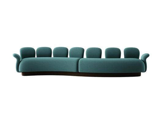 CurvedTealSofa sofa