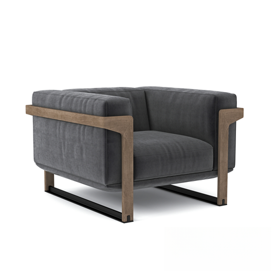 Grey Wood Modern sofa