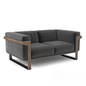 Grey Wood Frame Sofa sofa