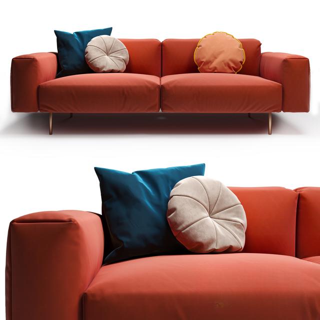 Orange Modern Sofa sofa