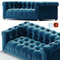 Blue Tufted Sofa sofa
