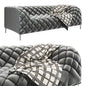 Quilted Gray Sofa sofa