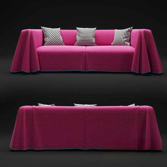 Pink Sofa Cover sofa