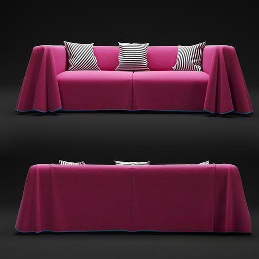 Pink Sofa Cover sofa