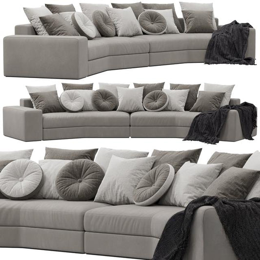 Grey Pillow Modern Sofa sofa