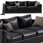 Black Leather Sofa sofa