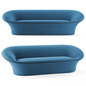 Blue Oval Sofa sofa