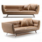 Brown Leather Modern Sofa sofa