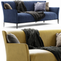 Blue Yellow Sofa sofa