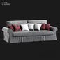 Gray Sofa with Pillows sofa
