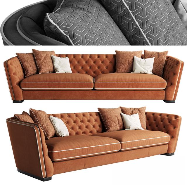 Brown Tufted Sofa sofa
