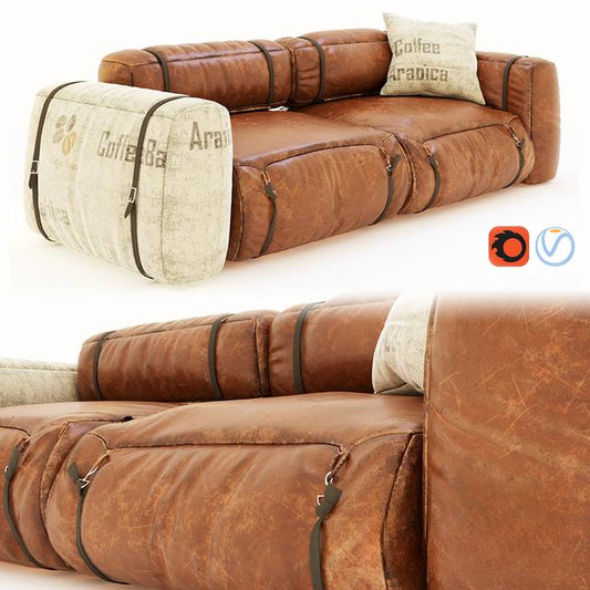 Leather Sofa Multifunctional sofa