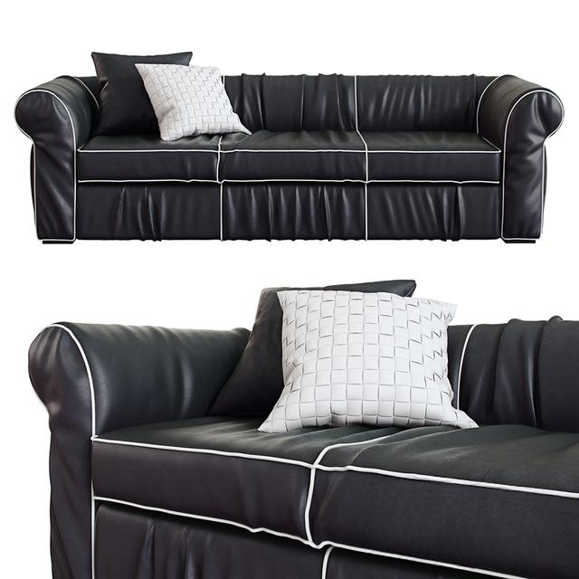 Black Leather Sofa sofa
