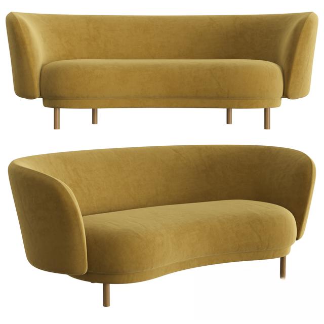 Curved Shape Modern Sofa sofa