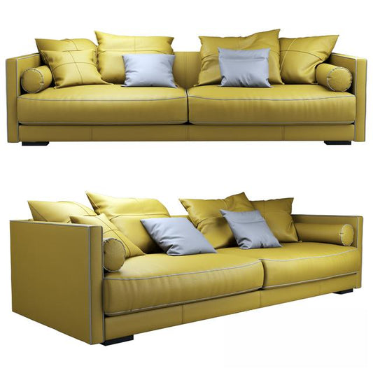 Yellow Leather Sofa sofa