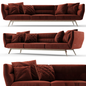 Modern Sofa Burgundy sofa