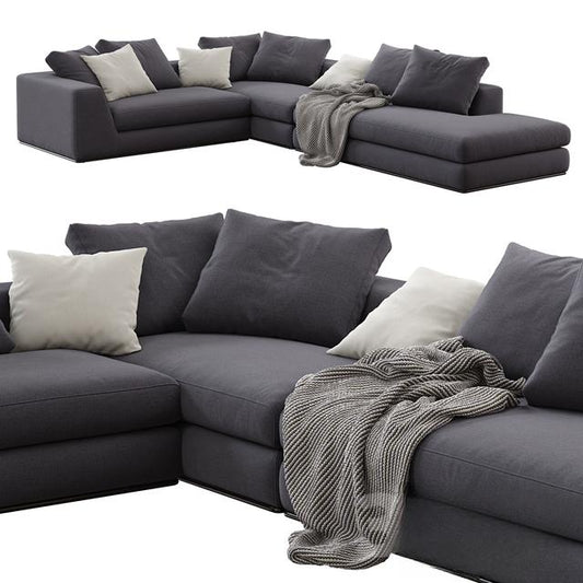Grey L-shaped Sofa sofa