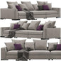 Purple Pillows Modern Sofa sofa