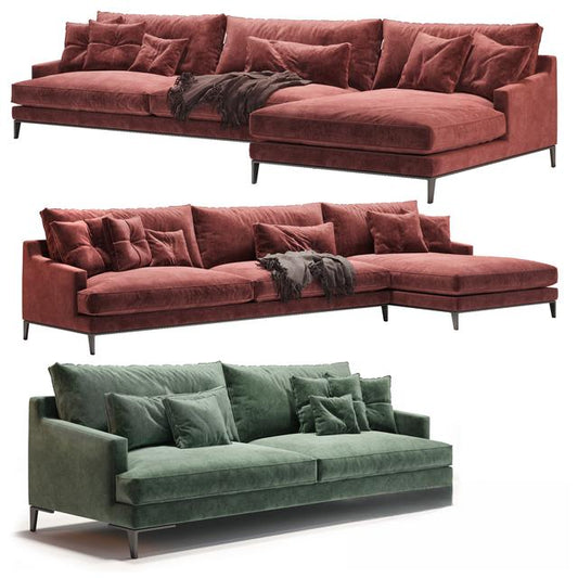 Velvet Sofa Modern