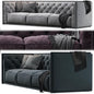 Button Tufted Upholstered Sofa