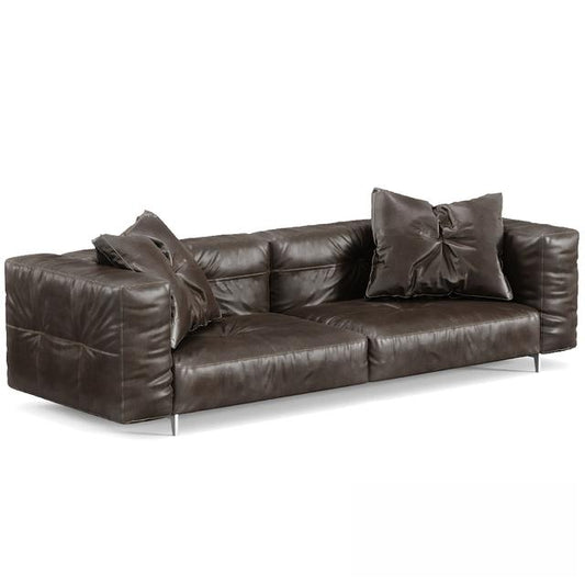 Brown Leather Sofa