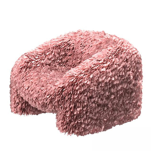 Fluffy Pink Chair singlesofa