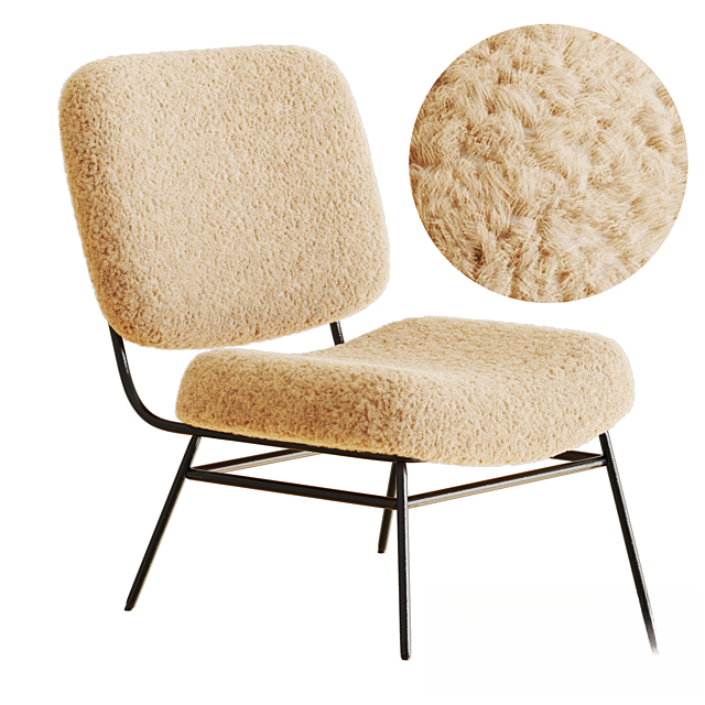 Fleece Modern Chair singlesofa