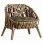Rattan Chair Brown singlesofa