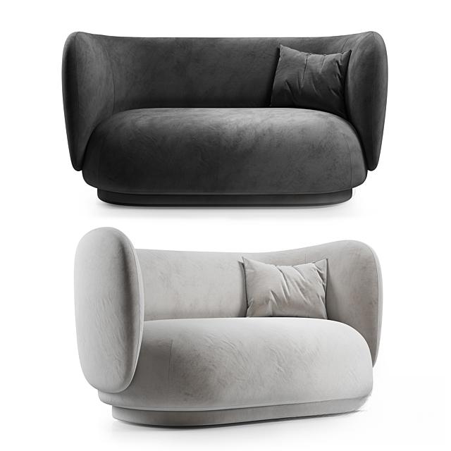 Modern Curved Sofa singlesofa