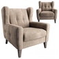 Beige Tufted Armchair singlesofa