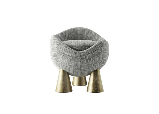 Grey Geometric Modern singlesofa