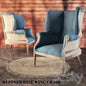 HepWhite Wing Chair singlesofa