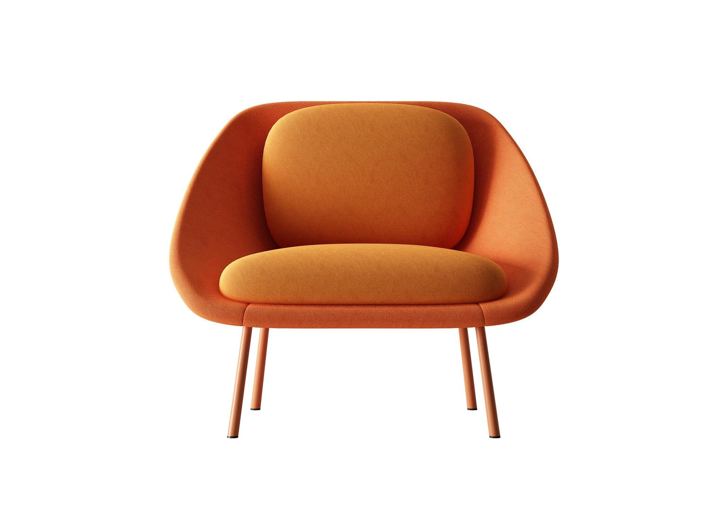 Orange Modern Chair singlesofa