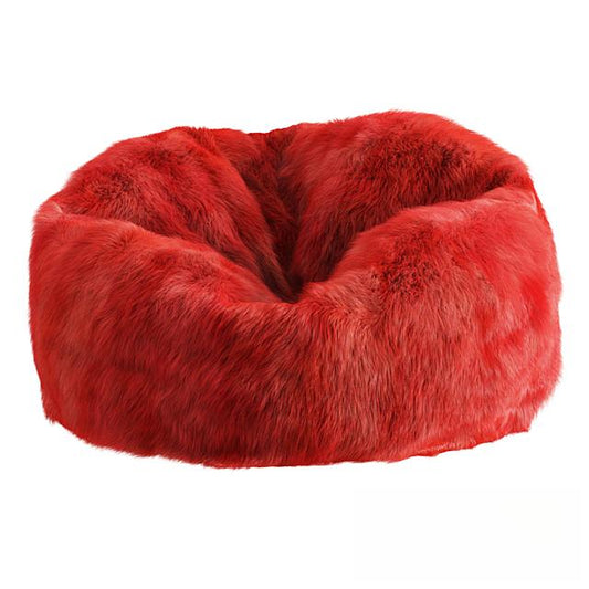 Red Fluffy Bed singlesofa