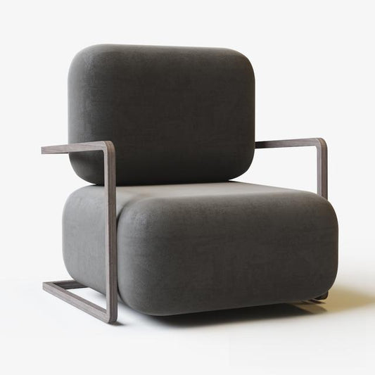 Grey Modern Chair singlesofa