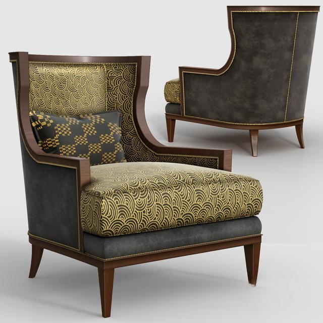 Classic Patterned Armchair singlesofa