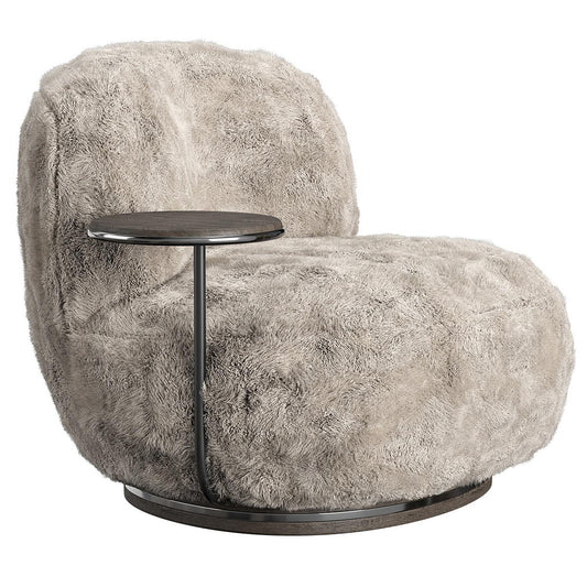 RoundFuzzyChair singlesofa