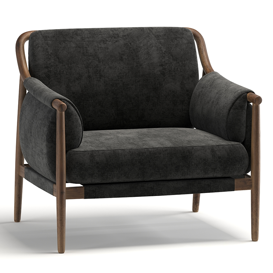 Modern Dark Grey Chair singlesofa