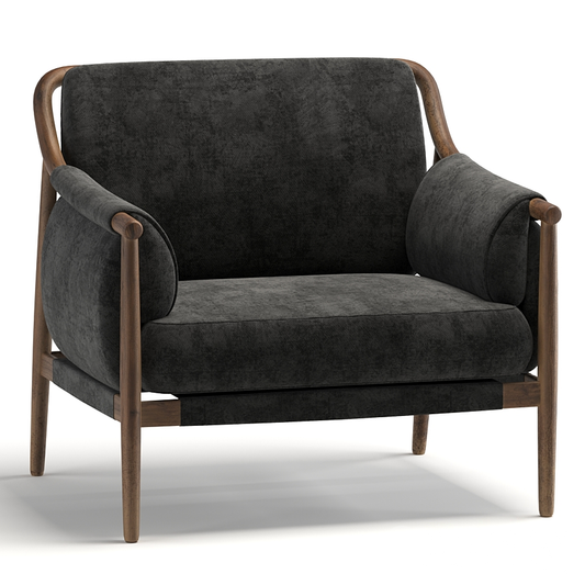 Modern Dark Grey Chair singlesofa