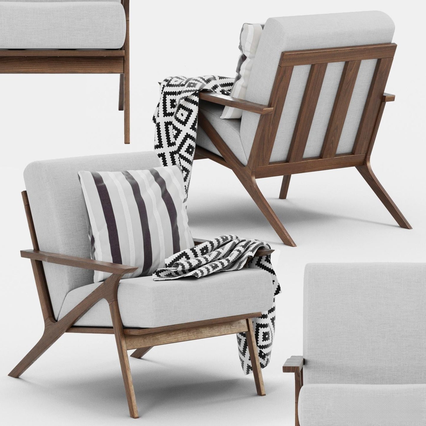 Modern Wooden Chair singlesofa