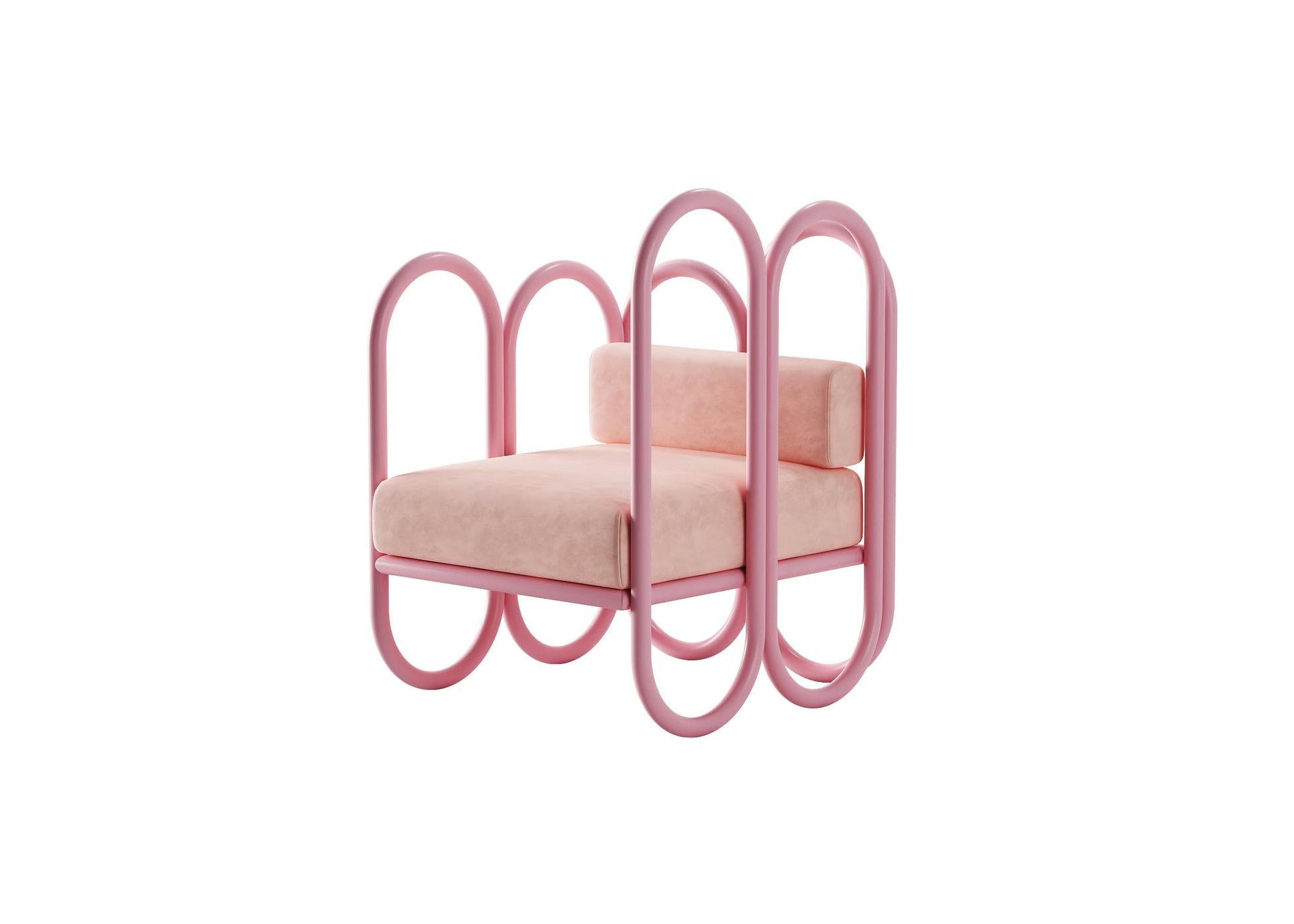 Pink Modern Chair singlesofa