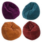 Velvet Beanbag Four Colors singlesofa