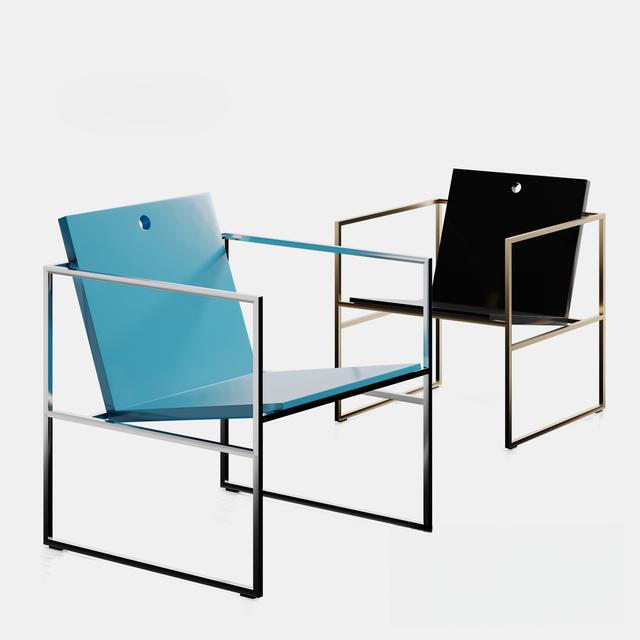 Modern Metal Chair singlesofa
