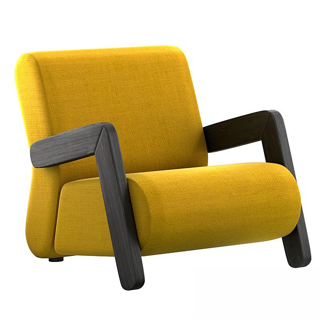 Yellow Wooden Chair singlesofa