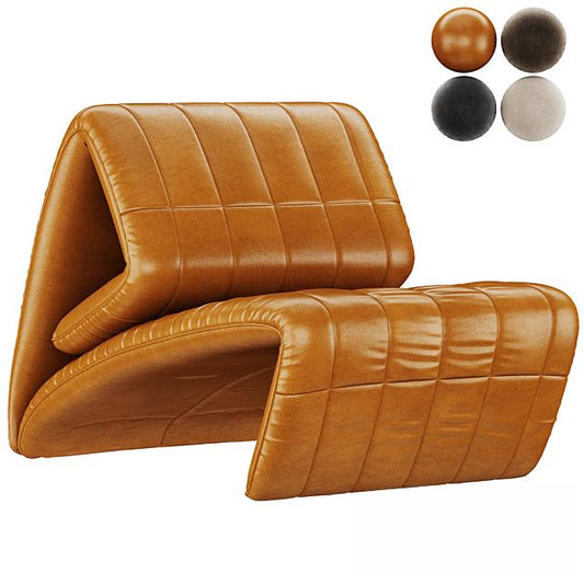 Leather Modern Foldable singlesofa