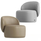 Round Modern Leather singlesofa