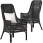 Black Wicker Chair singlesofa