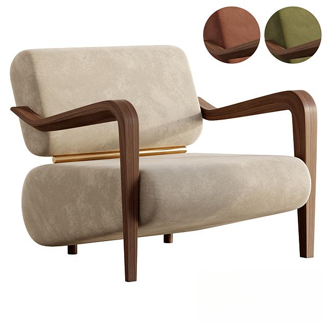 Modern Wooden Armchair singlesofa