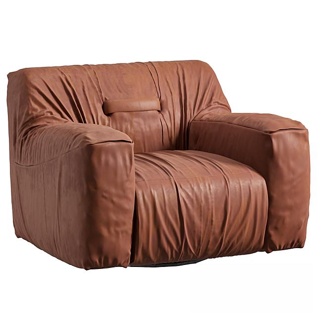 Brown Leather Sofa singlesofa