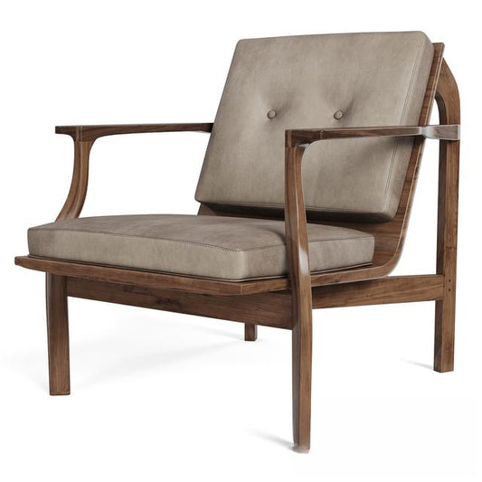 Wooden chair modern singlesofa